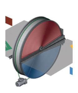 Роторный рекуператор Komfovent RR-AL-1100-L-O-SN(1206x1210x290)-PN-A1