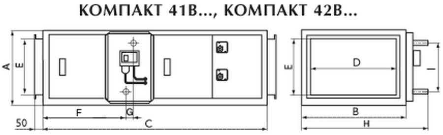Приточные установки Компакт 412B2 EC1