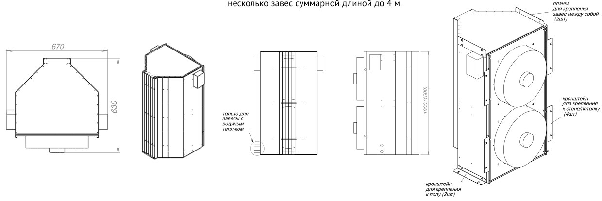 Воздушная завеса Supervent VL-250-N