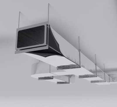 Рулон теплоизоляционный РУ-ФЛЕКС ВЕНТ-СК 6×1000 мм, 30 м